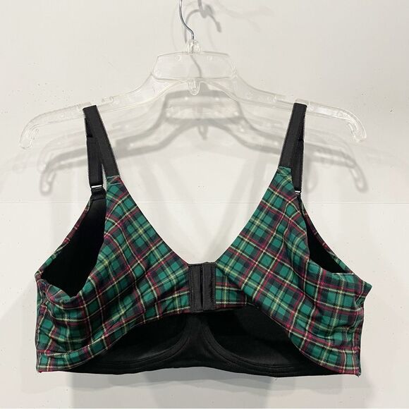 Torrid‎ Womens Plus Size 40D Plaid Dream Wire-Free Bra  Back hooks padded Cups - Picture 3 of 8